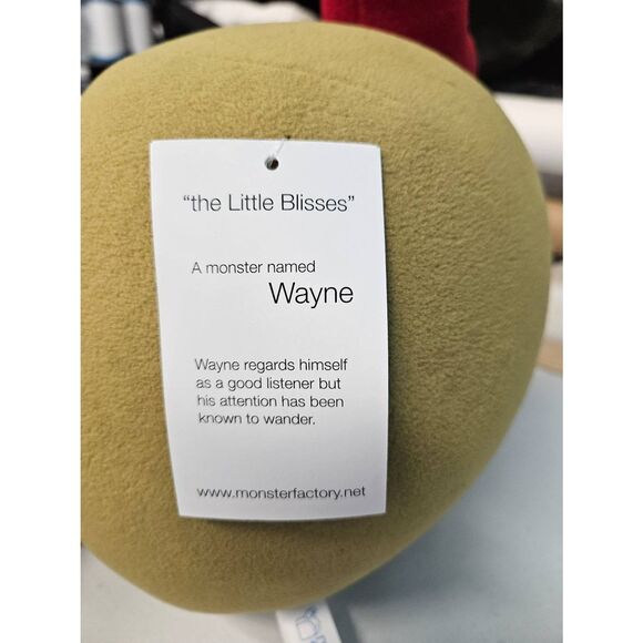 Monster Factory (@monsterfactorystudio) • Facebook Monster Factory Wayne Stuffed Monster NEW W TAGS  Rare Limited Edition
